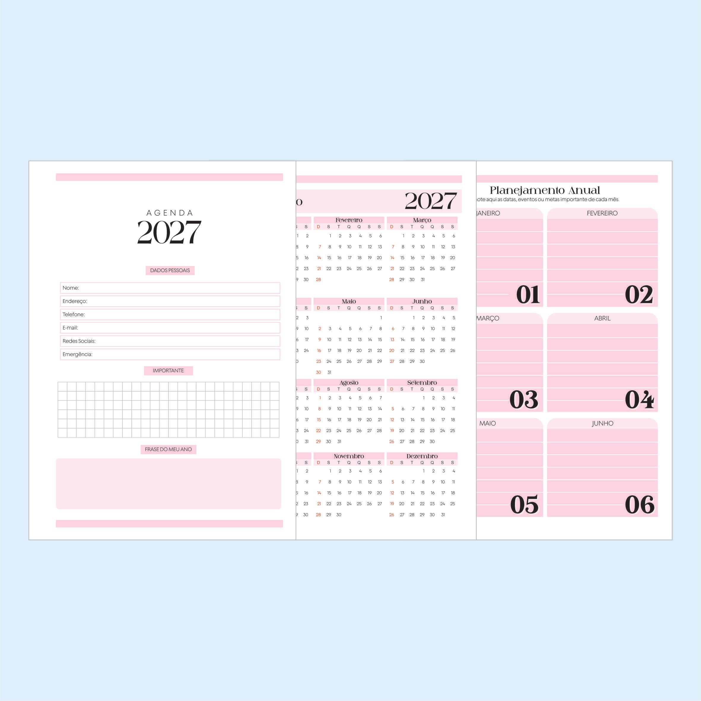 Agenda + Agendamentos 2027