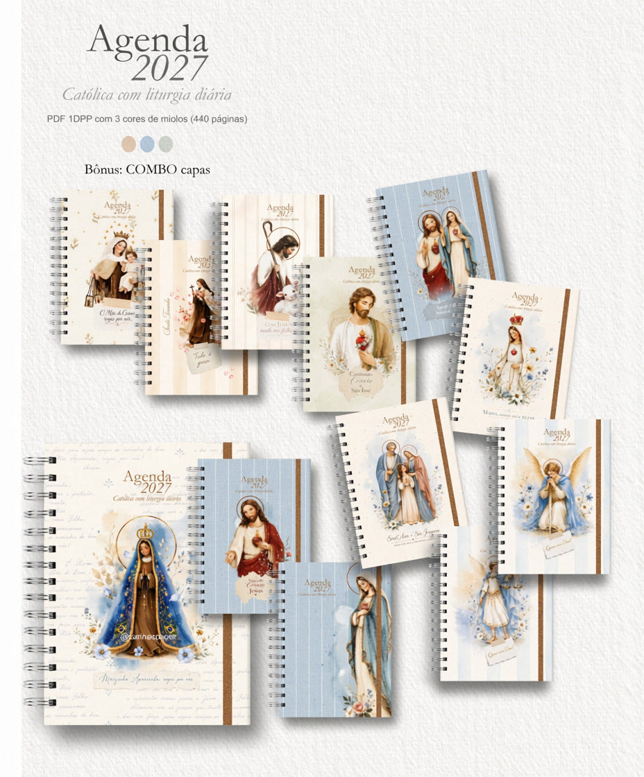 Agenda Liturgia Diária 2027 1DPP + COMBO capas